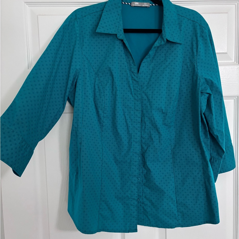 Lee Teal Women's Button-Down Shirt